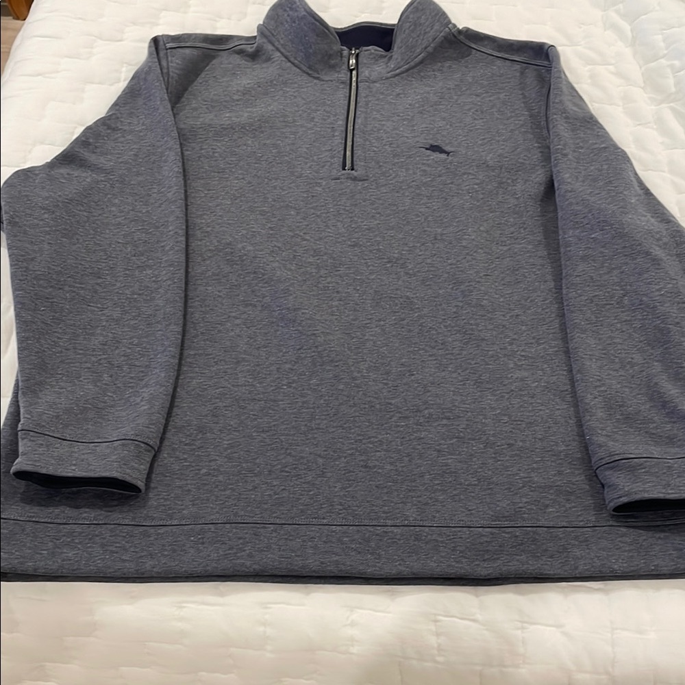 Men’s Tommy Bahama Blue Zip Up Sweater XXXl
